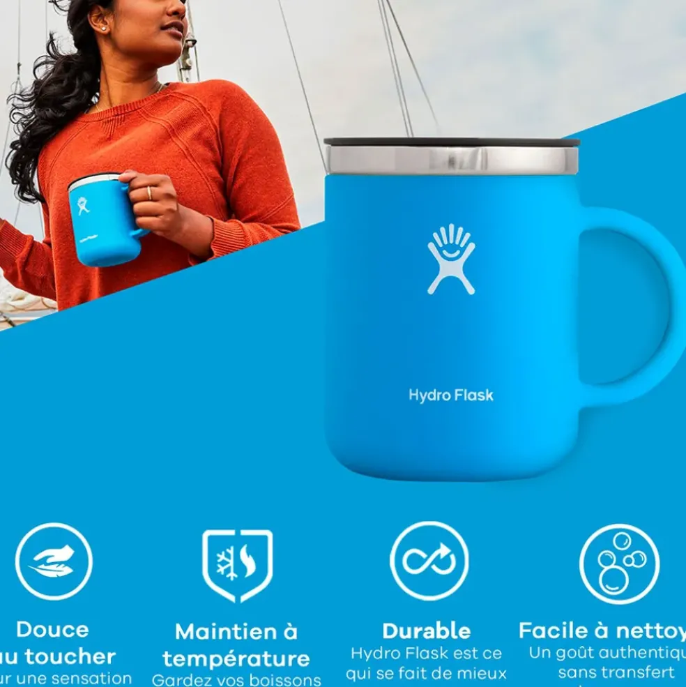 Mug isotherme avec poignée vert agave 355ml