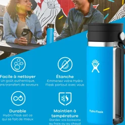 Mug isotherme bouchon flex vert agave 355ml
