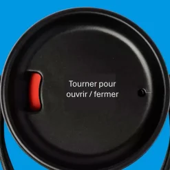 Mug isotherme bouchon flex noir 473ml