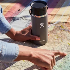 Mug isotherme bouchon flex noir 473ml
