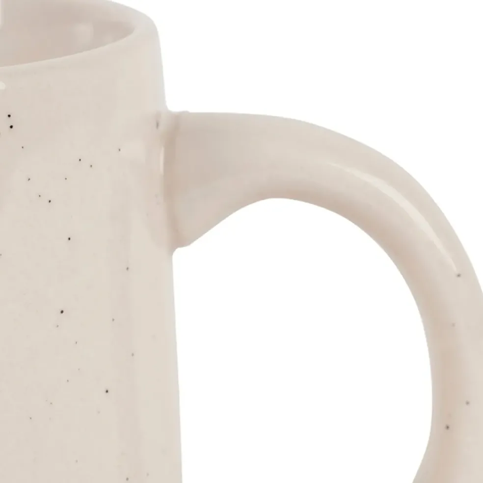 Mug Mamie en grès blanc moucheté 35cl - Bonheur Étoilé