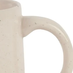 Mug Papy en grès blanc moucheté 35cl - Bonheur Étoilé