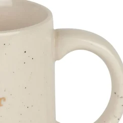 Mug tatie en grès blanc moucheté 35cl