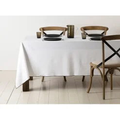 Nappe corino blanc 250x160cm coton lavé 170g/m2
