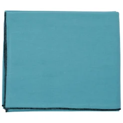 Nappe corino turquoise 160x160cm coton lavé 170g/m2