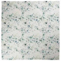 Nappe en coton vert 160x160cm - Eucalyptus