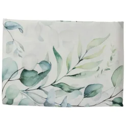 Nappe en coton vert 260x160cm - Eucalyptus