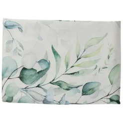 Nappe en coton vert 320x160cm - Eucalyptus