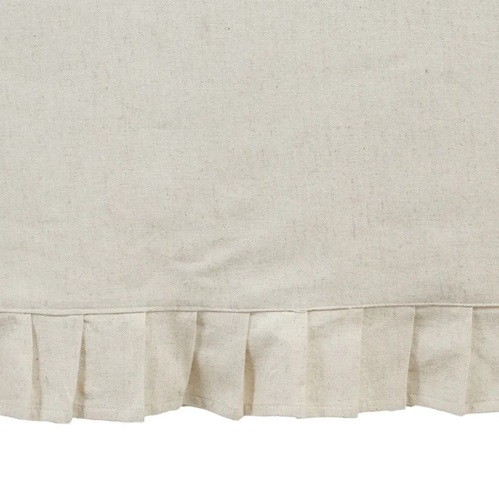 Nappe rectangle chambray naturel 250x160cm en coton et flex