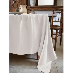 Nappe rectangle en lin lavé craie 170x250cm - Soline