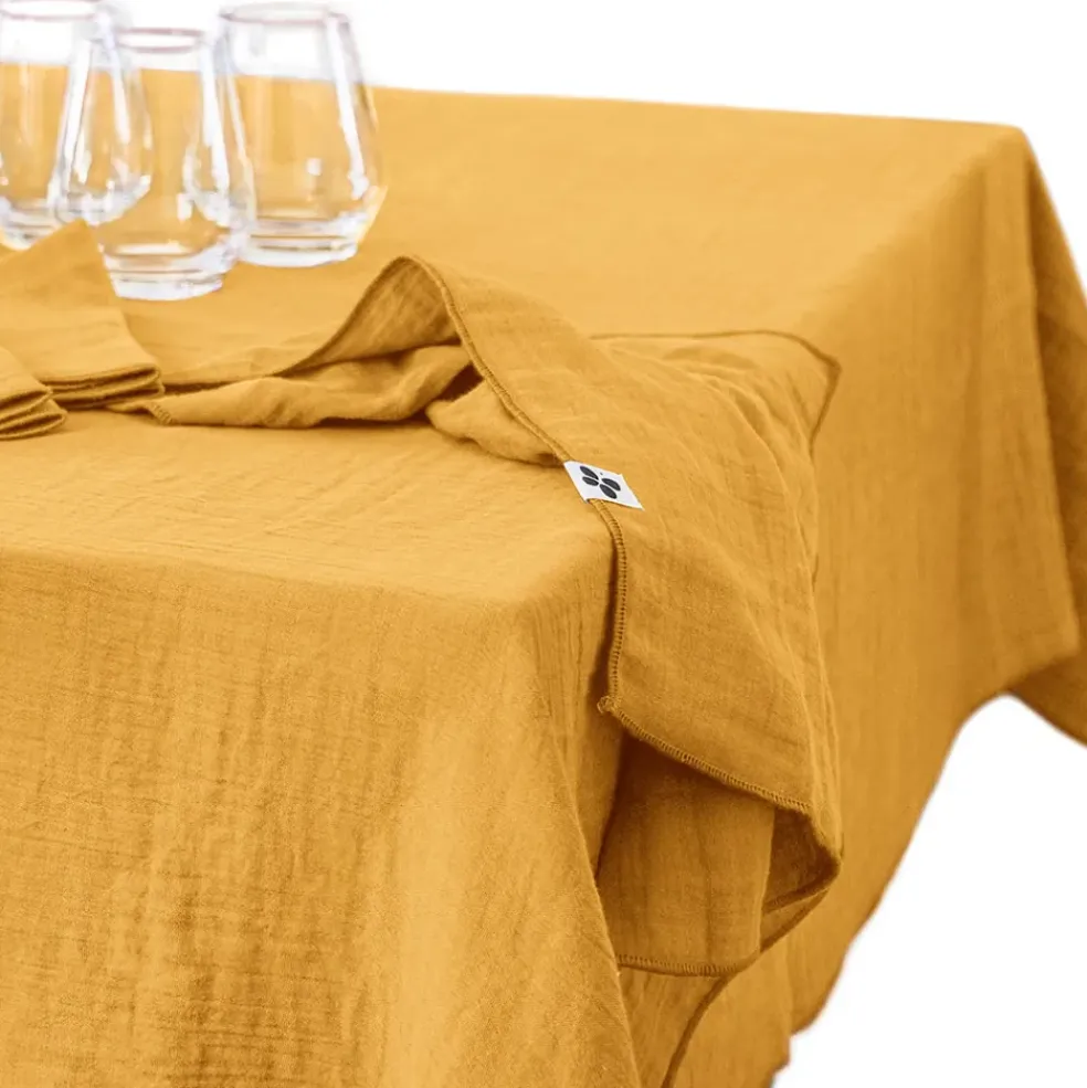 Nappe safran 150x250cm - Gaia