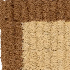Paillasson en coco naturel et brun 73x43cm - Retro