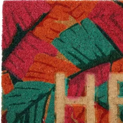 Paillasson "hello" en coco multicolore 73x43cm - Seguia