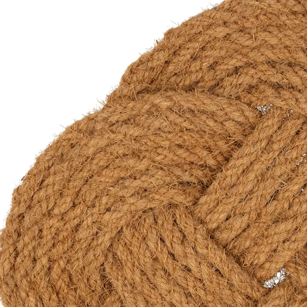 Paillasson tresse en coco naturel 75x45cm - Tresse