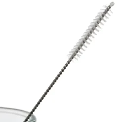 Paille avec brosse x4 dilacia h15.5cm en verre borosilicate