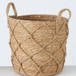 Panier en zostère naturel 33x33cm - Katunia
