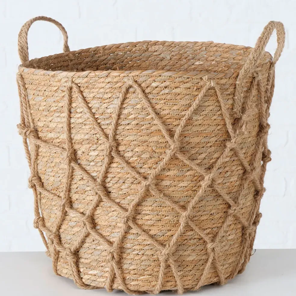 Panier en zostère naturel 43x43cm - Katunia