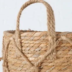 Panier en zostère naturel 43x43cm - Katunia