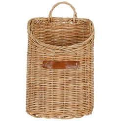 Panier mural cuisine tradition naturel en rotin