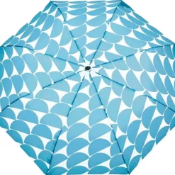 Parapluie compact manche tête de canard denim moon