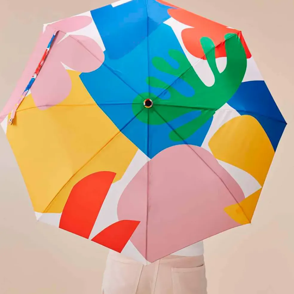 Parapluie compact manche tête de canard matisse