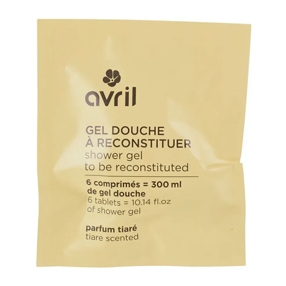 Pastille gel douche à reconstituer 300ml parfum tiaré