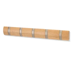 Patère 5/c rabattable noir nat