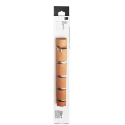 Patère 5/c rabattable noir nat