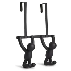 Patère porte buddy bonhomme noir