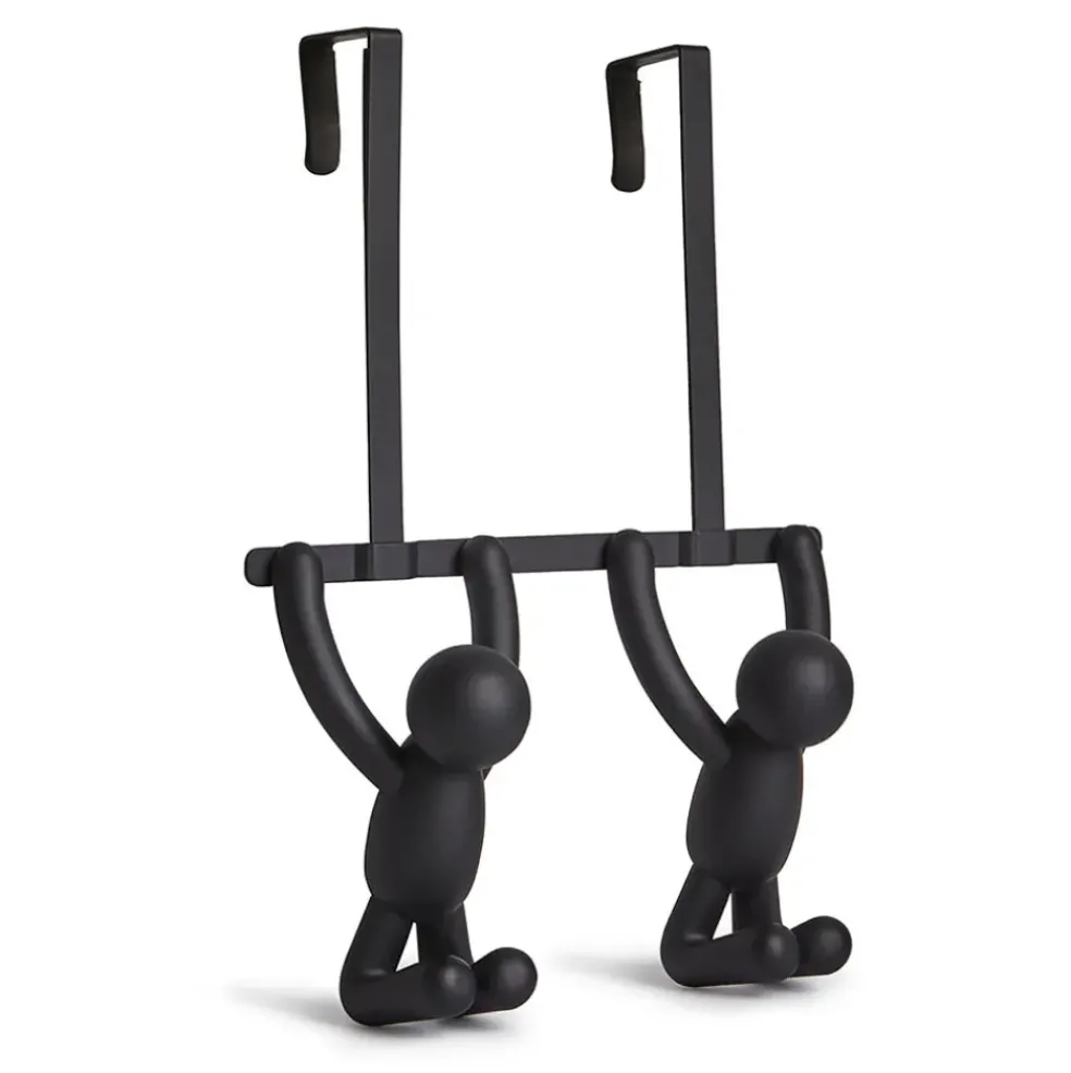 Patère porte buddy bonhomme noir
