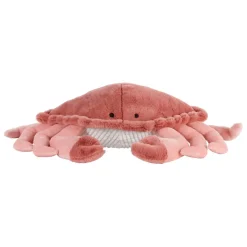 Peluche crabe en tissu corail - Eté A La Mer