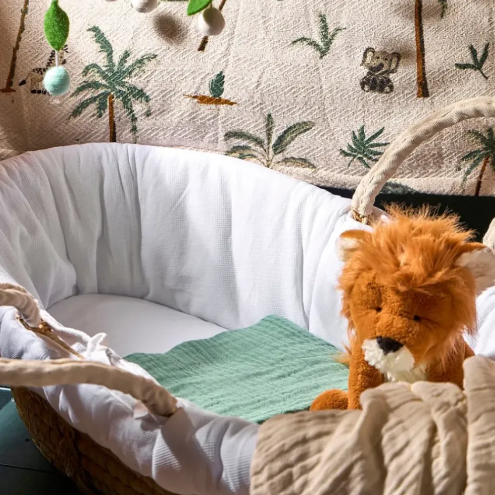 Peluche lion en tissu sable - Zawadi