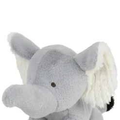 Peluche éléphant en tissu gris - Zawadi