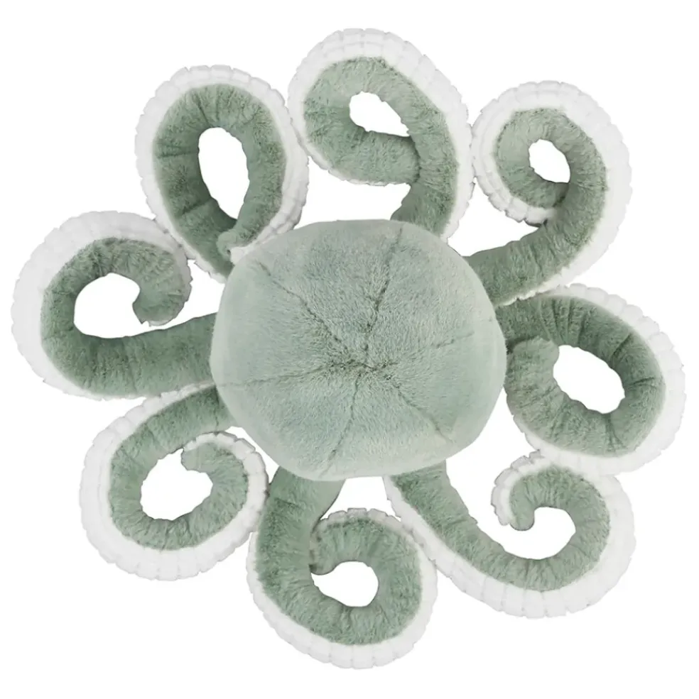 Peluche pieuvre en tissu vert - Eté A La Mer