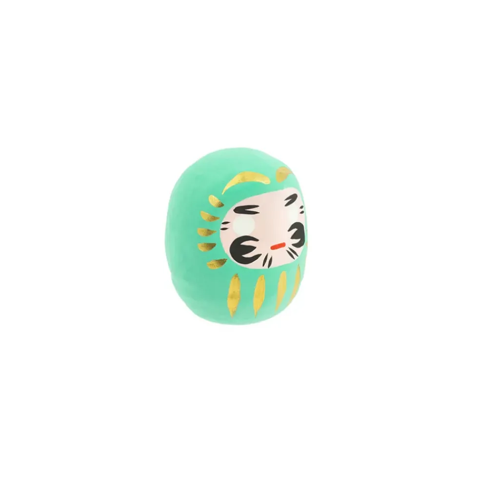 Petit daruma turquoise réussite scolaire