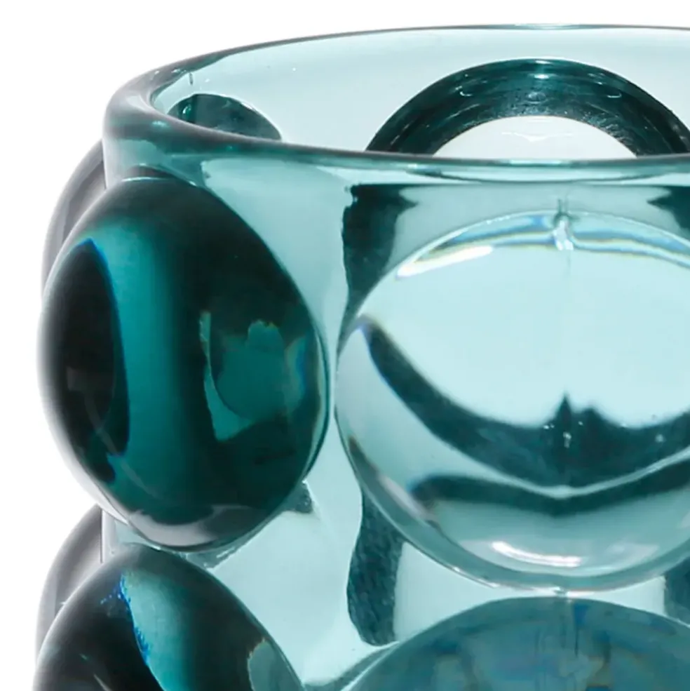 Photophore en verre émeraude h6.5cm - Tanri