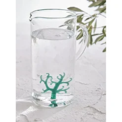 Pichet corail en verre 1.3L - Océan