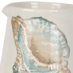 Pichet en faïence bleu et beige 5l - Bord De Mer