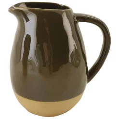 Pichet en grès kaki 1.9L - Jade