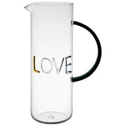 Pichet love en verre multicolore 1l - Colorea