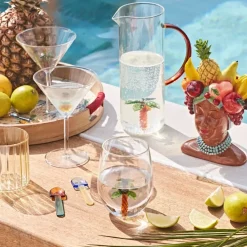 Pichet palmier en verre 1l - Colorea