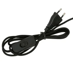 Pied de lampe cylindrique en fer h39cm noir - fenyx