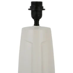Pied de lampe en porcelaine h35cm visage blanc - face