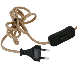 Pied de lampe rond en rotin h33cm naturel - brasil