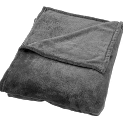 Plaid charlie 200x220cm charcoal gray gris fonce