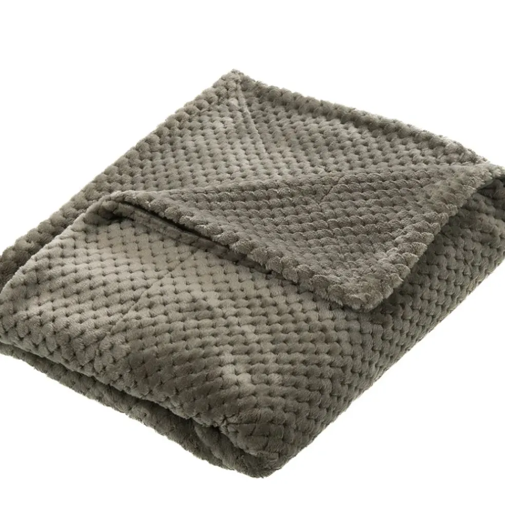 Plaid damier new kaki 130x170cm