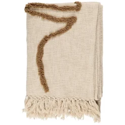 Plaid en coton ecru 170x130cm - Organic