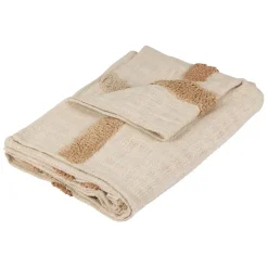 Plaid en coton ecru 170x130cm - Organic