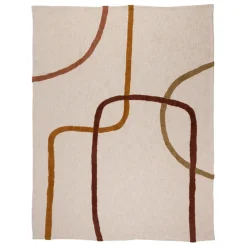Plaid en coton ecru 170x130cm - Manarola
