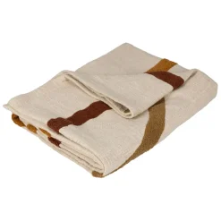 Plaid en coton ecru 170x130cm - Manarola
